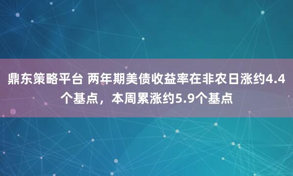 鼎东策略平台 两年期美债收益率在非农日涨约4.4个基点，本周累涨约5.9个基点